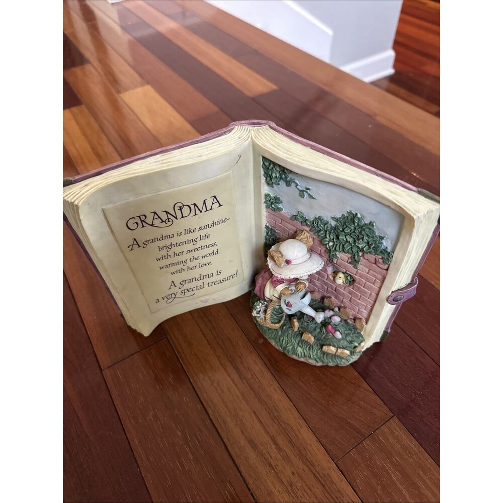 Vintage Tiny Talk Happy Gardener Ceramic Book Grandma Love Gift Resin Holiday